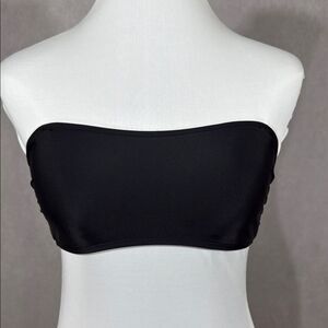 Holster Black Strapless Bikini Swim Top